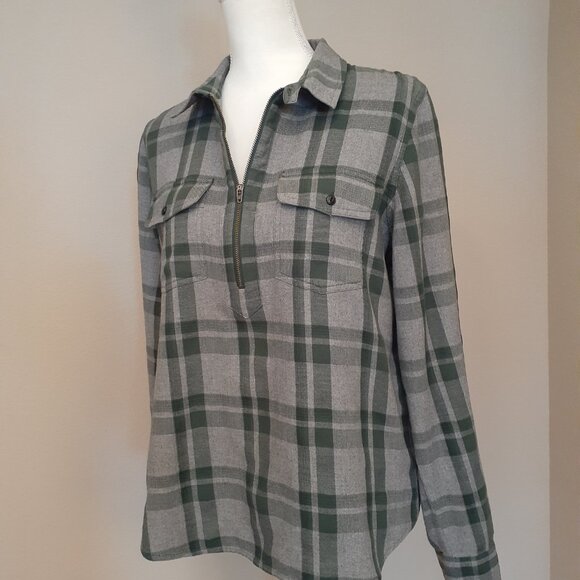 Madewell Pop-Over Flannel Top - Picture 3 of 16